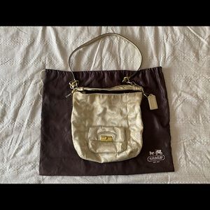 Coach - light gold handbag